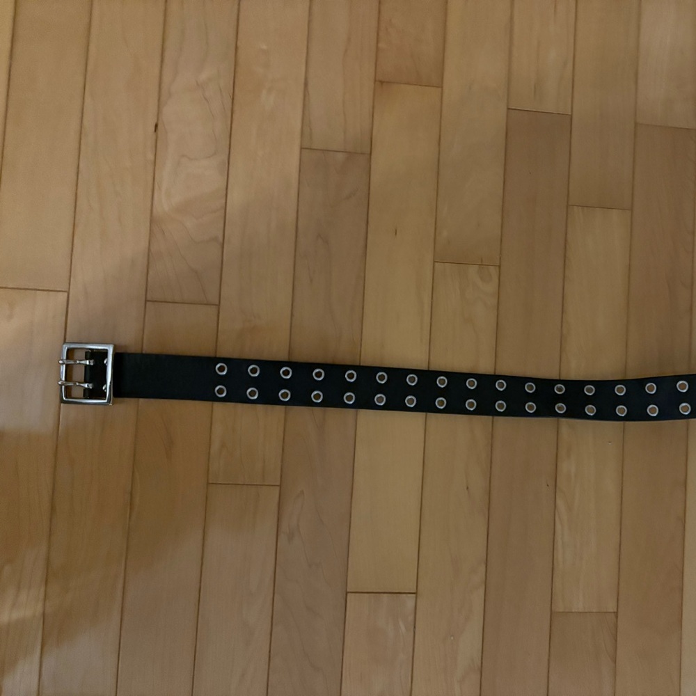 Black Belt with Silver Buckle